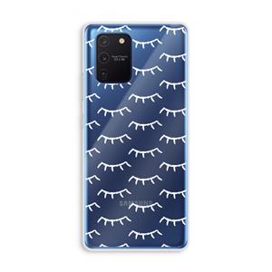 CaseCompany Wimpers: Samsung Galaxy Note 10 Lite Transparant Hoesje