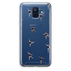 CaseCompany Dancing #1: Samsung Galaxy A6 (2018) Transparant Hoesje