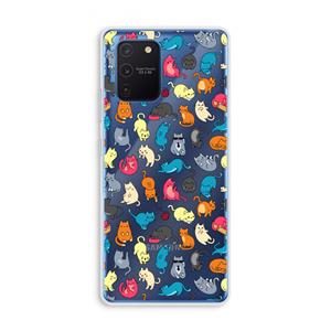 CaseCompany Kleurrijke katten: Samsung Galaxy Note 10 Lite Transparant Hoesje
