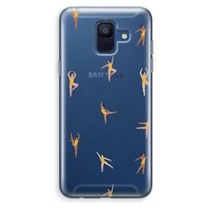CaseCompany Dans #2: Samsung Galaxy A6 (2018) Transparant Hoesje