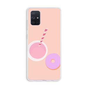 CaseCompany Donut: Galaxy A71 Transparant Hoesje