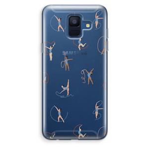 CaseCompany Dancing #3: Samsung Galaxy A6 (2018) Transparant Hoesje