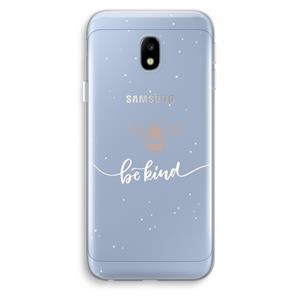 CaseCompany Be(e) kind: Samsung Galaxy J3 (2017) Transparant Hoesje