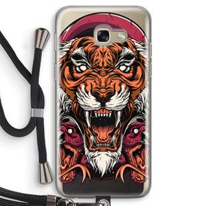 CaseCompany Tiger and Rattlesnakes: Samsung Galaxy A5 (2017) Transparant Hoesje met koord