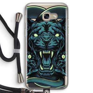 CaseCompany Cougar and Vipers: Samsung Galaxy A5 (2017) Transparant Hoesje met koord