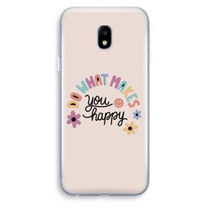 CaseCompany Happy days: Samsung Galaxy J3 (2017) Transparant Hoesje