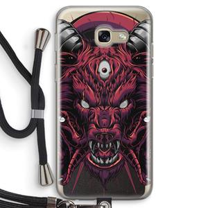 CaseCompany Hell Hound and Serpents: Samsung Galaxy A5 (2017) Transparant Hoesje met koord