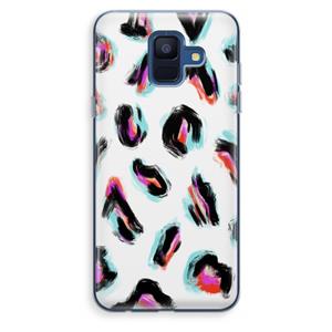 CaseCompany Cheetah color: Samsung Galaxy A6 (2018) Transparant Hoesje