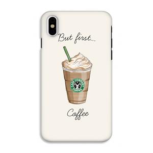 CaseCompany But first coffee: iPhone XS Tough Case