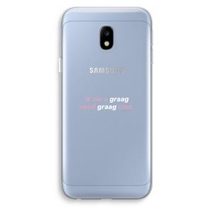 CaseCompany uzelf graag zien: Samsung Galaxy J3 (2017) Transparant Hoesje