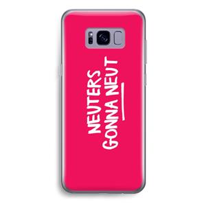 CaseCompany Neuters (roze): Samsung Galaxy S8 Plus Transparant Hoesje