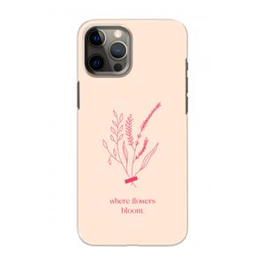 CaseCompany Where flowers bloom: Volledig geprint iPhone 12 Hoesje