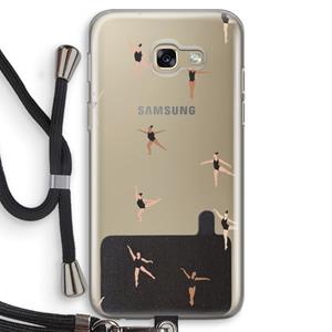 CaseCompany Dancing #1: Samsung Galaxy A5 (2017) Transparant Hoesje met koord