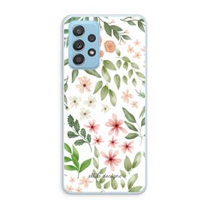 CaseCompany Botanical sweet flower heaven: Samsung Galaxy A73 Transparant Hoesje
