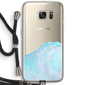 CaseCompany Fantasie pastel: Samsung Galaxy S7 Transparant Hoesje met koord