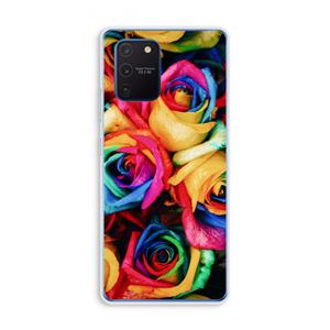CaseCompany Neon bloemen: Samsung Galaxy Note 10 Lite Transparant Hoesje