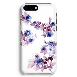 CaseCompany Waterverf bloemen: iPhone 8 Plus Volledig Geprint Hoesje