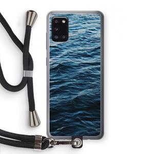 CaseCompany Oceaan: Samsung Galaxy A31 Transparant Hoesje met koord