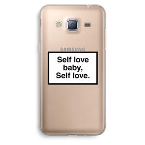 CaseCompany Self love: Samsung Galaxy J3 (2016) Transparant Hoesje