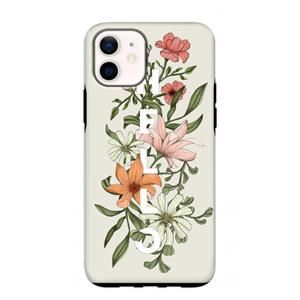 CaseCompany Hello bloemen: iPhone 12 mini Tough Case