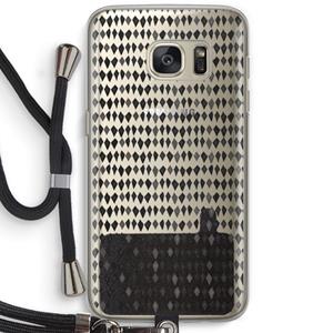CaseCompany Crazy shapes: Samsung Galaxy S7 Transparant Hoesje met koord