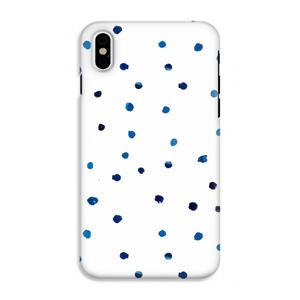 CaseCompany Blauwe stippen: iPhone XS Tough Case