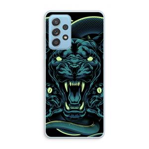 CaseCompany Cougar and Vipers: Samsung Galaxy A73 Transparant Hoesje