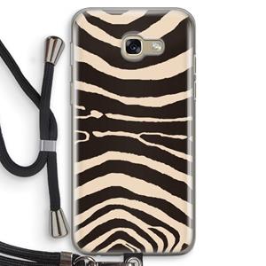 CaseCompany Arizona Zebra: Samsung Galaxy A5 (2017) Transparant Hoesje met koord