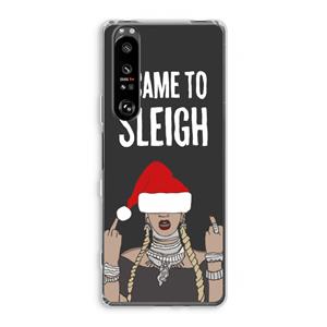 CaseCompany Came To Sleigh: Sony Xperia 1 III Transparant Hoesje