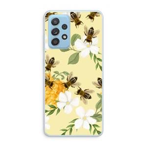 CaseCompany No flowers without bees: Samsung Galaxy A73 Transparant Hoesje