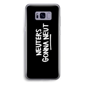 CaseCompany Neuters (zwart): Samsung Galaxy S8 Plus Transparant Hoesje