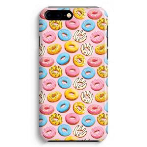 CaseCompany Pink donuts: iPhone 8 Plus Volledig Geprint Hoesje