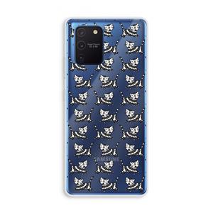 CaseCompany Zwarte poes: Samsung Galaxy Note 10 Lite Transparant Hoesje