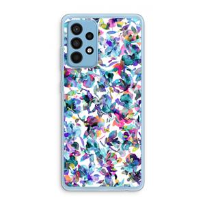 CaseCompany Hibiscus Flowers: Samsung Galaxy A52 Transparant Hoesje