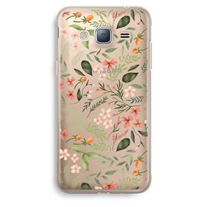 CaseCompany Sweet little flowers: Samsung Galaxy J3 (2016) Transparant Hoesje