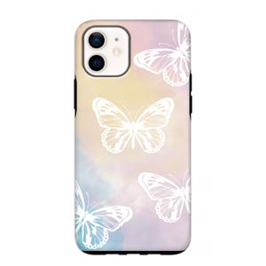 CaseCompany White butterfly: iPhone 12 mini Tough Case