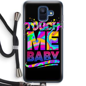 CaseCompany Touch Me: Samsung Galaxy A6 (2018) Transparant Hoesje met koord