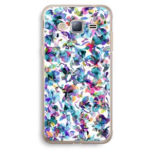 CaseCompany Hibiscus Flowers: Samsung Galaxy J3 (2016) Transparant Hoesje
