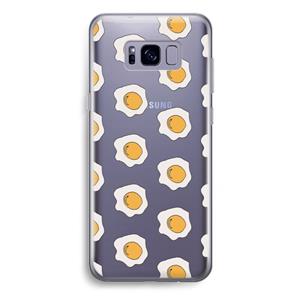 CaseCompany Bacon to my eggs #1: Samsung Galaxy S8 Plus Transparant Hoesje