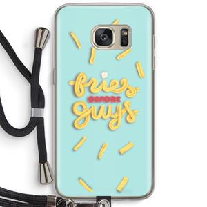 CaseCompany Always fries: Samsung Galaxy S7 Transparant Hoesje met koord