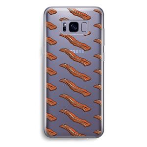 CaseCompany Bacon to my eggs #2: Samsung Galaxy S8 Plus Transparant Hoesje