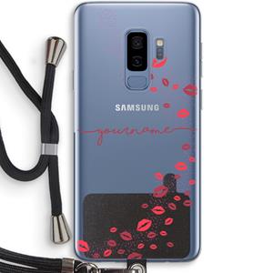 CaseCompany Kusjes: Samsung Galaxy S9 Plus Transparant Hoesje met koord