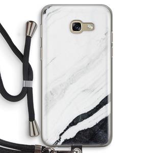 CaseCompany Elegante marmer: Samsung Galaxy A5 (2017) Transparant Hoesje met koord