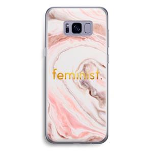 CaseCompany Feminist: Samsung Galaxy S8 Plus Transparant Hoesje