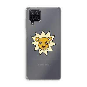 CaseCompany Kleine leeuw: Samsung Galaxy A12 Transparant Hoesje
