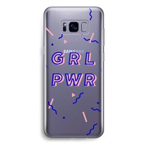 CaseCompany GRL PWR: Samsung Galaxy S8 Plus Transparant Hoesje