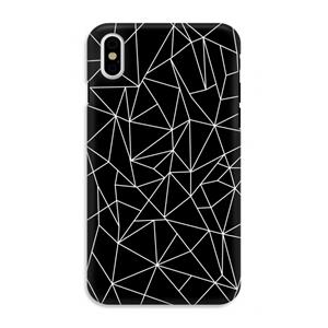 CaseCompany Geometrische lijnen wit: iPhone XS Tough Case