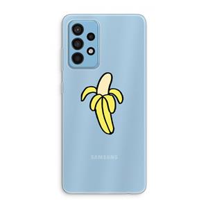 CaseCompany Banana: Samsung Galaxy A52 Transparant Hoesje