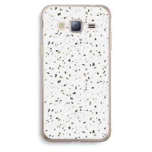 CaseCompany Terrazzo N°14: Samsung Galaxy J3 (2016) Transparant Hoesje