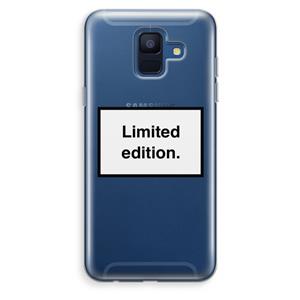 CaseCompany Limited edition: Samsung Galaxy A6 (2018) Transparant Hoesje